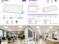 40 x led paneel 24w – 4200k neutraal wit - 595x295mm – ip20 – zodiac-24 - afbeelding 6 van  6