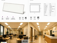 40 x led paneel 36w – 3000k warm wit - 1195x295mm – ip20 – zodiac-36 - afbeelding 6 van  6