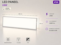 40 x led paneel 36w – 4200k neutraal wit - 1195x295mm – ip20 – zodiac-36 - afbeelding 5 van  5