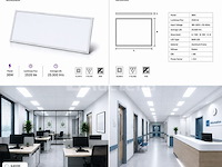 40 x led paneel 36w – 6400k koud wit - 1195x295mm – ip20 – zodiac-36 - afbeelding 1 van  5