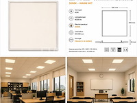 40 x led paneel 45w – 3000k warm wit - 595x595mm – ip20 – galaksi - afbeelding 5 van  5