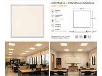 40 x led paneel 45w – 3000k warm wit - 595x595mm – ip20 – galaksi - afbeelding 5 van  5