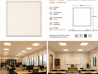40 x led paneel 45w – 3000k warm wit - 595x595mm – ip20 – galaksi - afbeelding 5 van  5