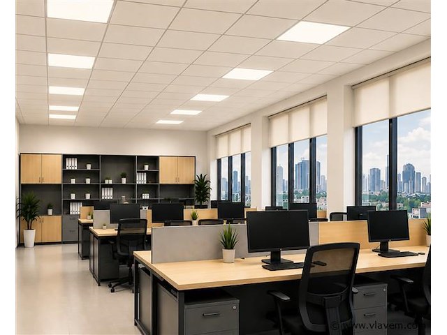 40 x led paneel 45w – 4200k neutraal wit - 595x595mm – ip20 – galaksi - afbeelding 1 van  5