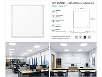 40 x led paneel 45w – 6400k koud wit - 595x595mm – ip20 – galaksi - afbeelding 5 van  5