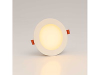 40 x led paneel – rond inbouw – 8w – 3000k warm wit – ip20 - afbeelding 1 van  4