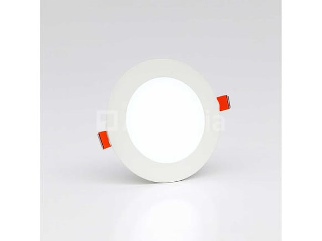 40 x led paneel – rond inbouw – 8w – 6500k koud wit – ip20 - afbeelding 3 van  4