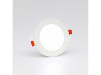 40 x led paneel – rond inbouw – 8w – 6500k koud wit – ip20 - afbeelding 3 van  4