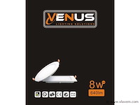 40 x led paneel – rond inbouw – 8w – 6500k koud wit – ip20 - afbeelding 4 van  4