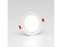 40 x led paneel – rond inbouw – 8w – 6500k koud wit – ip20 - afbeelding 1 van  5