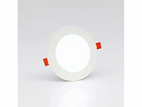 40 x led paneel – rond inbouw – 8w – 6500k koud wit – ip20 - afbeelding 1 van  4