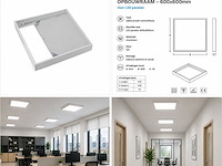 40 x opbouw frame voor led paneel – 600x600mm – ip20 – frame-6060 - afbeelding 2 van  5