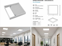 40 x opbouw frame voor led paneel – 600x600mm – ip20 – frame-6060 - afbeelding 5 van  5