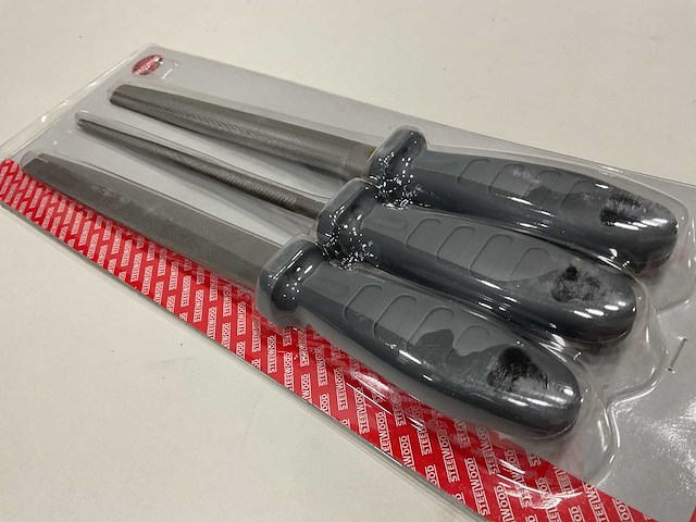 40 x set van 3 vijlen voor metaal met pvc handgrepen - afbeelding 3 van  3
