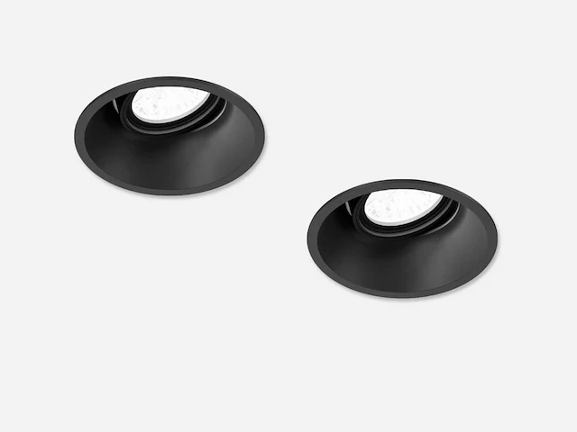 40 x solo deep inbouwspots kantelbaar zwart - afbeelding 1 van  9