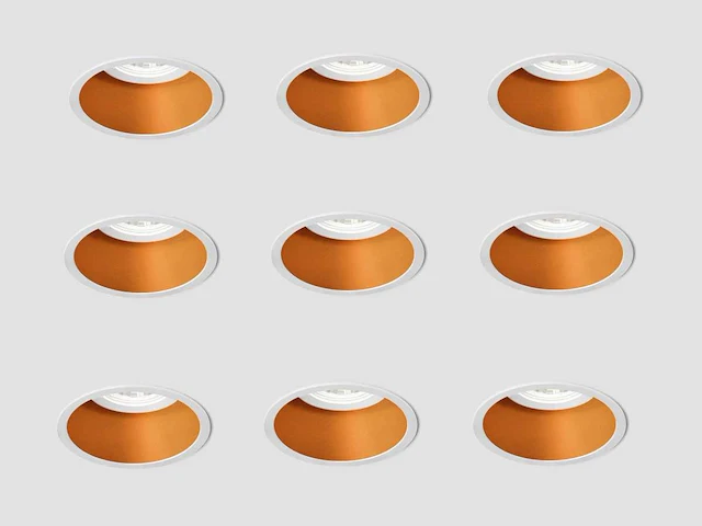 40 x solo deep inbouwspots wit/goud - afbeelding 2 van  10