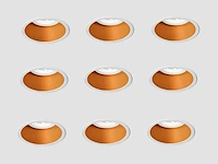 40 x solo deep inbouwspots wit/goud - afbeelding 8 van  8