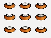 40 x solo deep inbouwspots zwart/goud - afbeelding 2 van  10