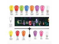 40 x st45 filament shockproof led lampen – 5 kleuren – e27 - afbeelding 2 van  4