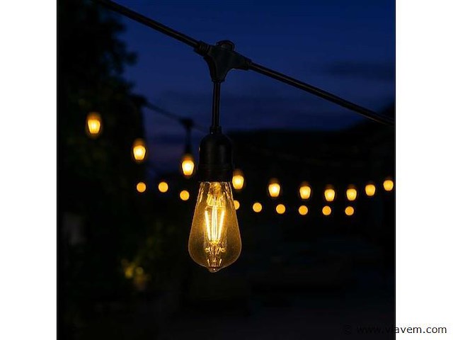 40 x st64 amber filament lamp – 6w – e27 – dimbaar – ip20 - afbeelding 2 van  4