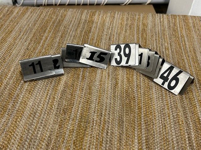 400 tafelnummers - afbeelding 1 van  5