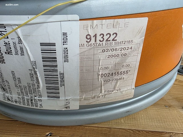 (4000x) meter blaaskabel fibreflow epfu 2fo 9/125... - afbeelding 3 van  7