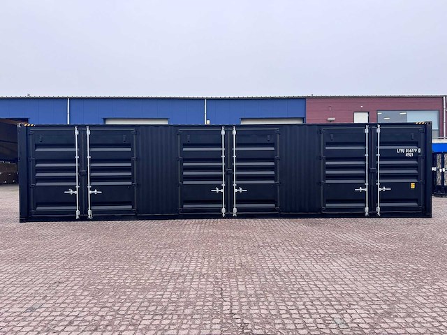 40ft high cube hq / 12 meter opslagcontainer met 3 zijdeuren - afbeelding 12 van  21