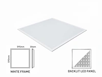 40w 3 kleur cct 60*60 inbouw backlit led panelen philips driver wit(12x) - afbeelding 6 van  8