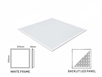 40w 3 kleur cct 60*60 inbouw backlit led panelen philips driver wit(48x) - afbeelding 4 van  7