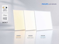 40w 3 kleur cct 60*60 inbouw backlit led panelen philips driver(48x) - afbeelding 5 van  7