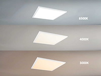40w 3 kleur cct 60x60 inbouw backlit led panelen wit (100x) - afbeelding 5 van  5