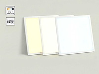 40w 3 kleur cct 60x60 inbouw backlit led panelen wit (10x) - afbeelding 1 van  9