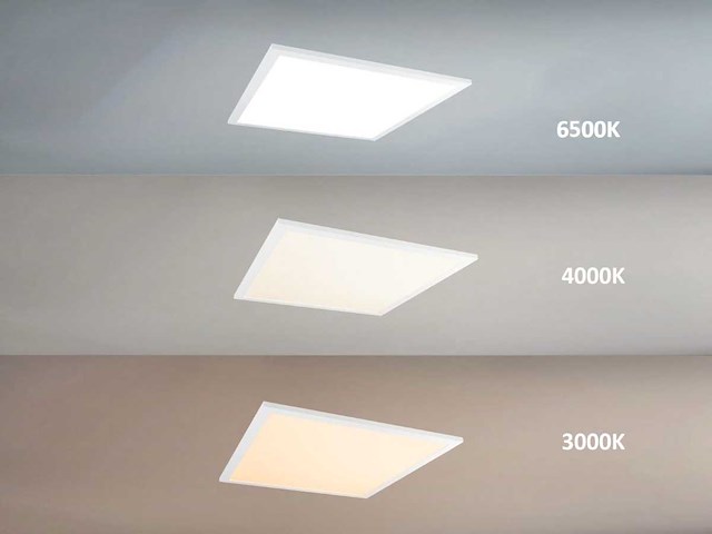 40w 3 kleur cct 60x60 inbouw backlit led panelen wit (40x) - afbeelding 9 van  9
