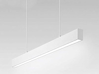 40w led 120cm linear design hanglamp met 3 kleur licht switch wit(2x) - afbeelding 4 van  10