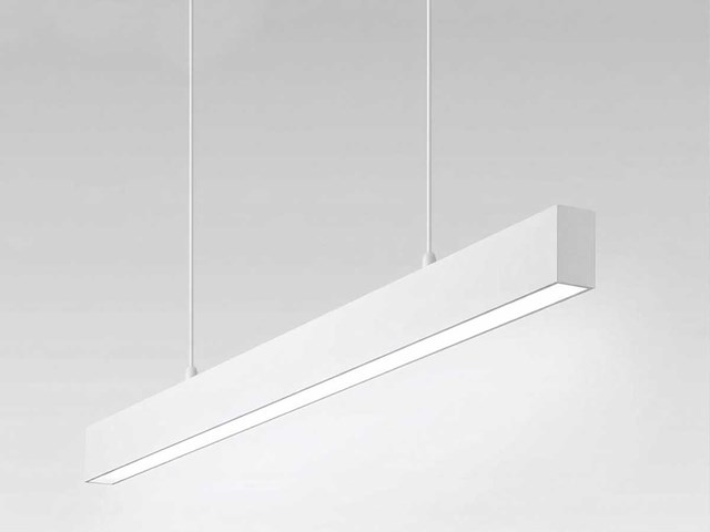 40w led 120cm linear design hanglamp met 3 kleur licht switch wit(4x) - afbeelding 3 van  10