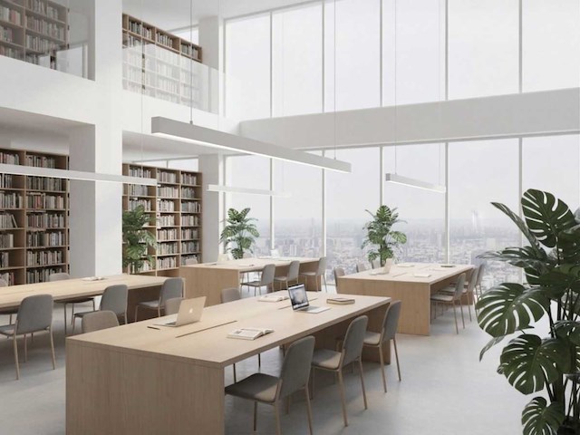 40w led 120cm linear design hanglamp met 3 kleur licht switch wit(4x) - afbeelding 8 van  10