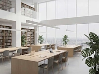 40w led 120cm linear design hanglamp met 3 kleur licht switch wit(4x) - afbeelding 3 van  10
