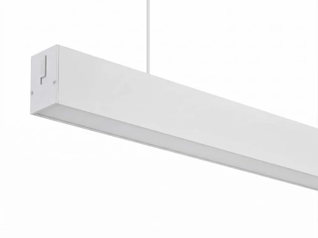 40w led 120cm linear design hanglamp met 3 kleur licht switch wit(4x) - afbeelding 8 van  10