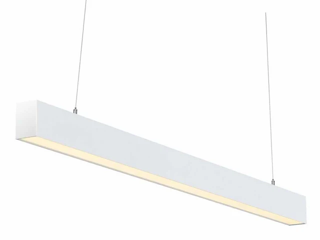 40w led 120cm linear design hanglamp met 3 kleur licht switch wit(4x) - afbeelding 9 van  10