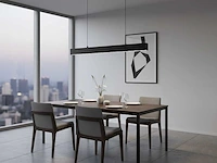 40w led 120cm linear hanglamp 3 kleur licht switch zwart(4x) - afbeelding 4 van  8