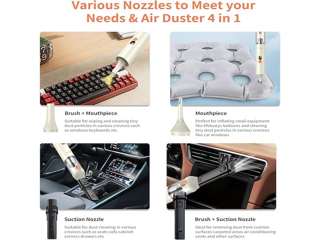 40x autozen m3 draadloze autostofzuiger - afbeelding 3 van  4