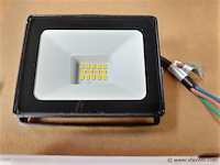 40x eversteel led breedstraler 10 watt - afbeelding 2 van  3