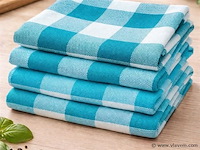 40x keuken theedoek blauw - afbeelding 1 van  1