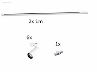 (40x) railspot gu10 armatuur cilinder zand wit... - afbeelding 2 van  10