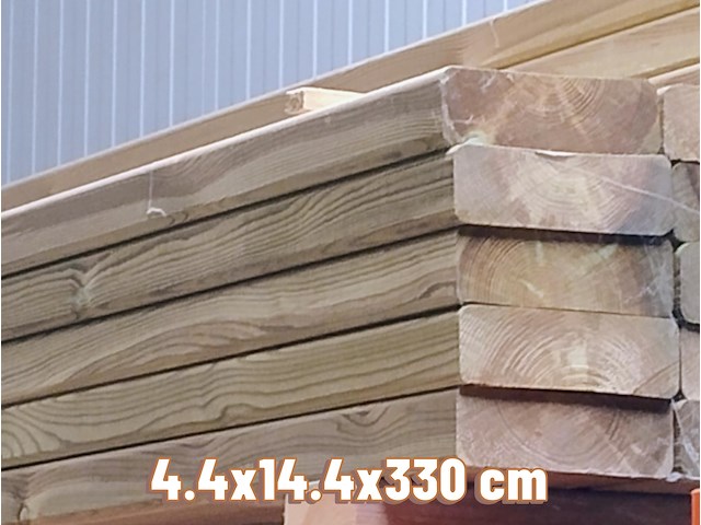 40x regel 4,4x14,4x330cm. - afbeelding 2 van  3