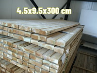40x regel 4,4x9,5x300cm. - afbeelding 1 van  1