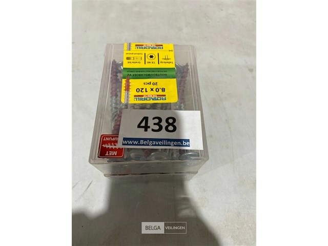 40x rotadrill houtbouwschroef 8 x 120 met tellerkop - afbeelding 2 van  3