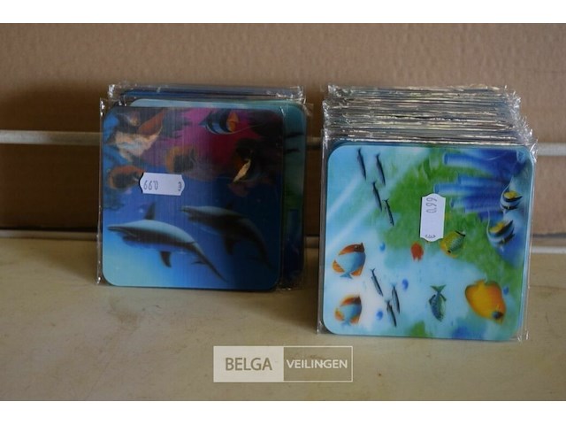 40x6st onderleggers voor glazen - afbeelding 1 van  1