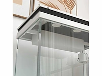 41 liter glazen aquarium met filtratiesysteem, led-lampen, waterpomp, voor verschillende vissoorten, wit - afbeelding 5 van  6