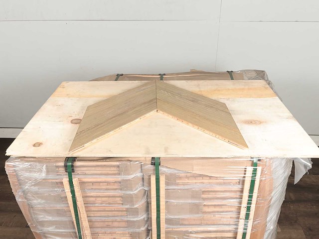 41 m2 parket eiken hongaarse punt mutliplank - 480 x 90 x 19 mm - afbeelding 3 van  4